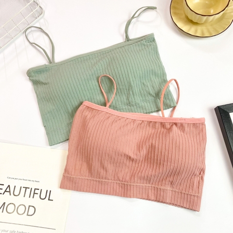 Áo dây kẻ sọc nối có mút (GG 48K)