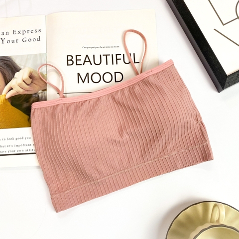 Áo dây kẻ sọc nối có mút (GG 48K)