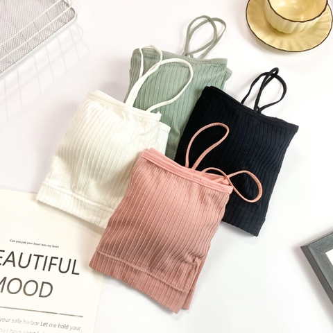 Áo dây kẻ sọc nối có mút (GG 48K)