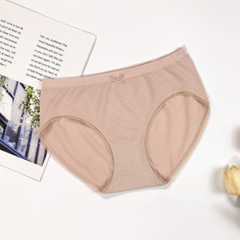 Quần lót chấm bi cạp chun 1cm modal