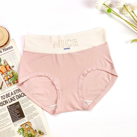 QUẦN LÓT COTTON MODAL CẠP CAO CẠP CHỮ NICE
