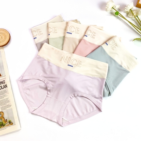 QUẦN LÓT COTTON MODAL CẠP CAO CẠP CHỮ NICE