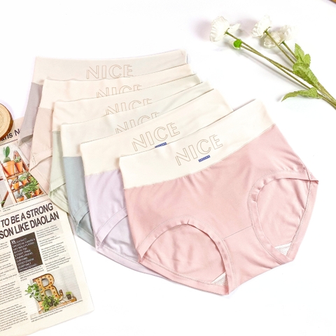 QUẦN LÓT COTTON MODAL CẠP CAO CẠP CHỮ NICE