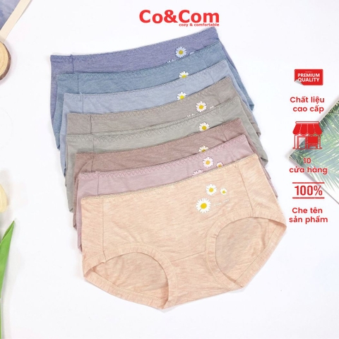 Quần Lót Nữ Cotton Gỗ Sồi Kháng Khuẩn Co Giãn Mềm Mát Coandcom NO901