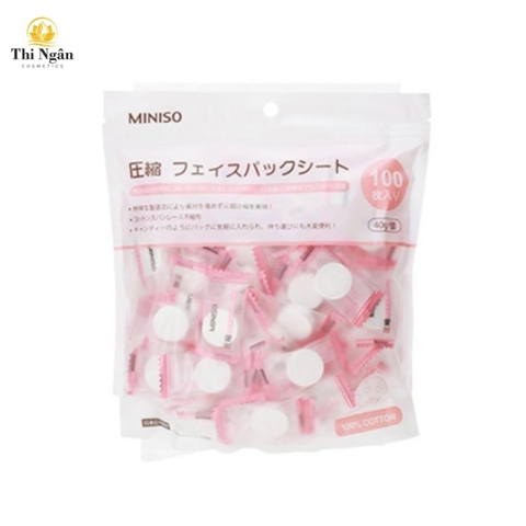 Mặt nạ dạng viên nén Miniso gói 100 viên