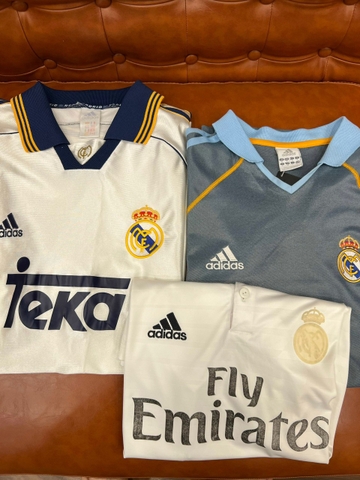 Vintage 1998 - 2004 - 2014 Real Madrid Jerseys