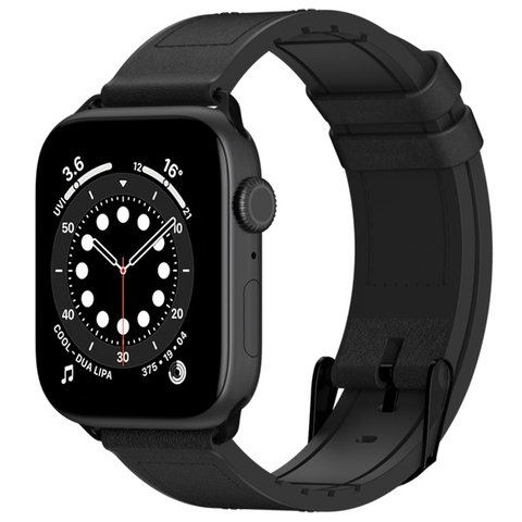 Dây Đeo Da Cao Cấp SwitchEasy Hybrid Silicone-Leather dành cho Apple Watch Series (1~8/ SE/Ultra)