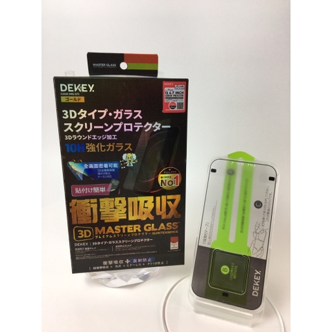 Kính Cường Lực Có Khung Tự Thay Dekey 3D Master Glass Quintessence dành cho iPhone 14 Plus/ 14 Pro Max Kháng khuẩn chống khúc xạ khung tự dán