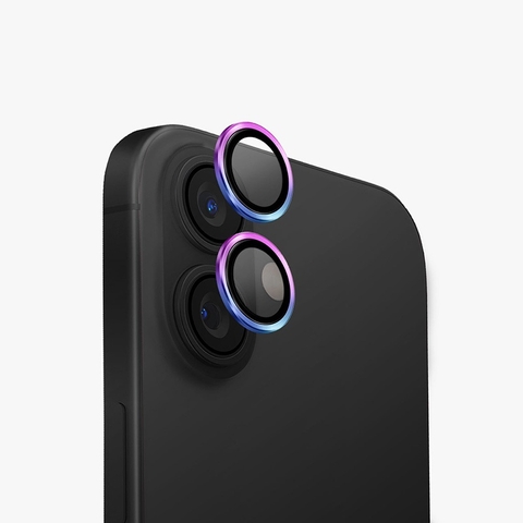 Kính Bảo Vệ Camera UNIQ OPTIX ALUGUARD Cho iPhone 16/ 16 Plus Khung Hợp Kim Nhôm Kính Cường Lực 9H Trong Suốt