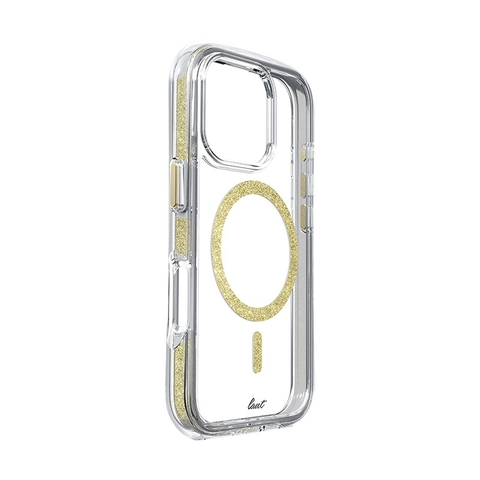 Ốp Lưng LAUT Aero Sparkle Cho iPhone 16 Pro/ 16 Pro Max Có Sạc Không Dây Thiết Kế Trong Suốt Như Pha Lê