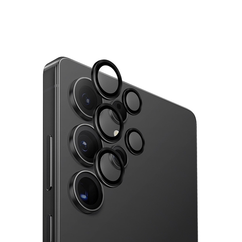 Kính Bảo Vệ Camera UNIQ Optix AluGuard Cho Samsung Galaxy S25 Ultra Khung Viền Nhôm Kính Cường Lực 9H Có Khung Trợ Dán