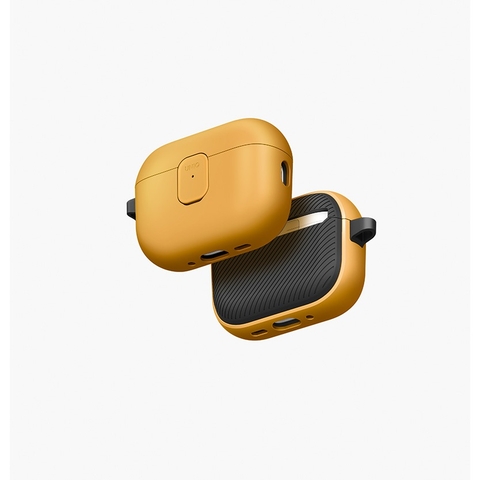 Ốp Bảo Vệ UNIQ CLYDE Cho AIRPODS PRO 3 Có Khóa Cài Nam Châm Bấm Nút Tự Bật Nắp Phối Hai Màu Thời Trang Có Sạc Không Dây