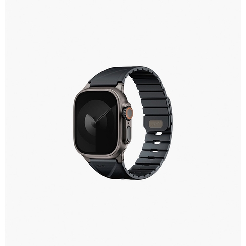 Dây Đeo UNIQ FLUO Cho Apple Watch Đủ Size 40-49mm Cao Su Bền Chống Nước Khóa Cài Thép Và Khóa Nam Châm Từ Tính An Toàn