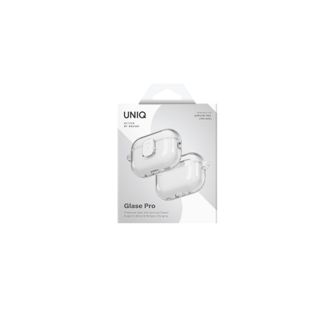 Ốp Bảo Vệ UNIQ GLASE PRO Cho Airpods Pro 3 Tinh Tế Giữ Vẻ Đẹp Thiết Bị Tinh Tế Khóa Cài Chắc Chắn Tặng Kèm Móc Nhôm