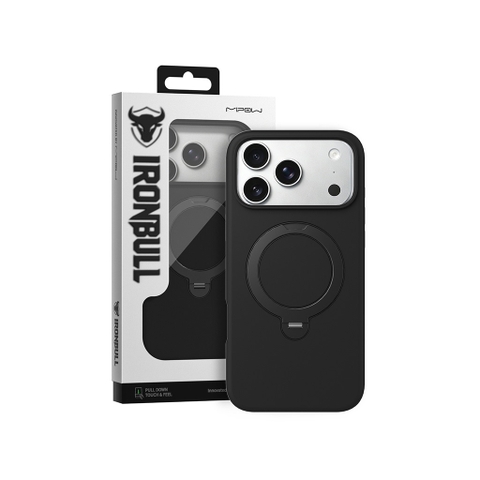Ốp Lưng MIPOW IRONBULL SiliconEX Stand Cho iPhone 18 Pro/ 18 Pro Max/ 17 Pro/ 17 Pro Max Giá Đỡ MagCharge Xoay 360°