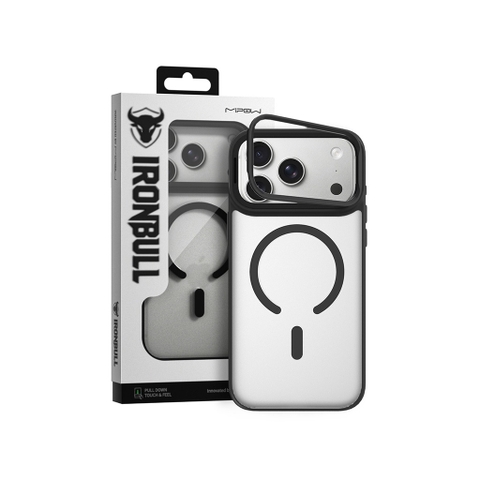 Ốp Lưng MIPOW IRONBULL MATTEX Camera Stand Cho iPhone 18 Pro/ 18 Pro Max/ 17 Pro/ 17 Pro Max Tích Hợp Chân Đế Nhôm