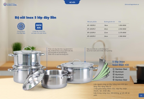 PHÂN BIỆT SỰ KHÁC NHAU GIỮA NỒI INOX ĐÁY LIỀN VÀ NỒI INOX ĐÁY GHÉP.