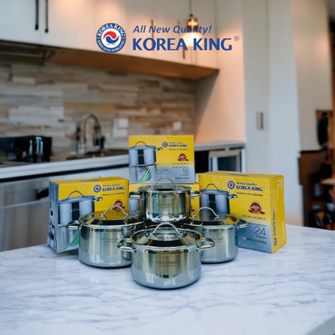 NỒI INOX 5 LỚP ĐÁY LIỀN KOREA KING – BỀN BỈ CÙNG THỜI GIAN, NẤU ĂN CHUẨN NGON MỖI NGÀY