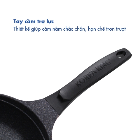 KFP-26CI Chảo không dính Korea King cạn, đường kính 26cm, đáy màu hồng - Hàng chính hãng