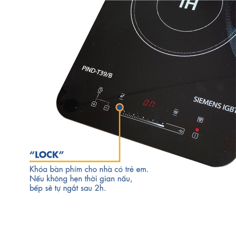 PIND-T39/B Bếp điện từ đơn Korea King ( 220 V/ 50 Hz, 2000 W ) - Hàng chính hãng