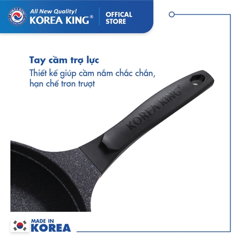 KFP30C-KW24C Combo 2 chảo sâu, cạn Colormic Korea King (1 chảo cạn 30cm và 1 chảo sâu 24cm)-Hàng chính hãng