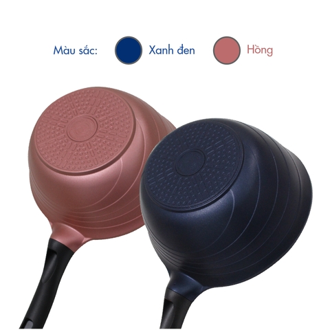 KW-26CI Chảo không dính Korea King sâu, đường kính 26cm, đáy màu hồng, xanh- Hàng chính hãng