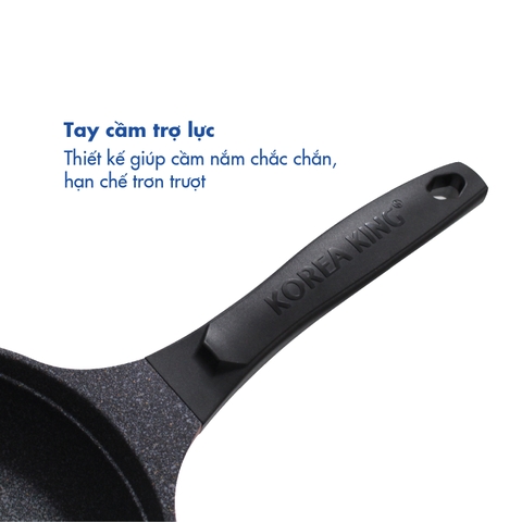 KFP-20,26,30CI Combo chảo cạn Colormic Korea King đường kính 20, 26, 30cm  -Màu hồng