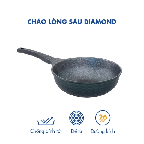 Chảo lòng sâu Diamond KOREA KING size 26 KW-26DI