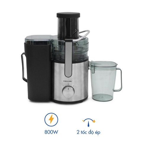 Máy ép trái cây Korea King PJ-800BS (điện áp 220V/50Hz, công suất 800W, 2 tốc độ ép)