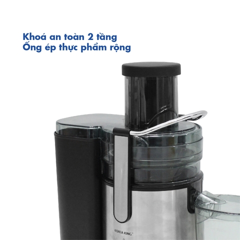 Máy ép trái cây Korea King PJ-800BS (điện áp 220V/50Hz, công suất 800W, 2 tốc độ ép)