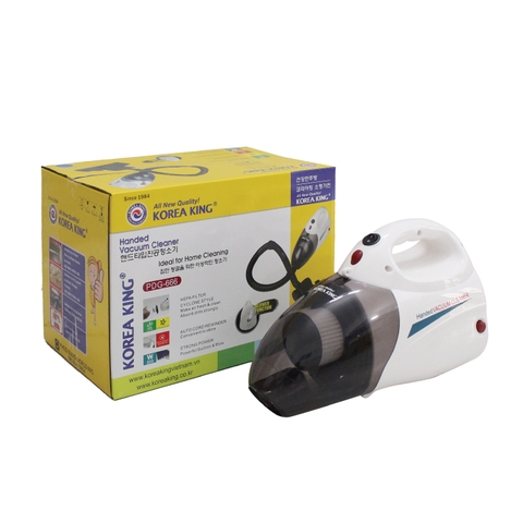 PDG-666 Máy hút bụi cầm tay Korea King (220V/50Hz, 1000W)-Màu Nâu trắng