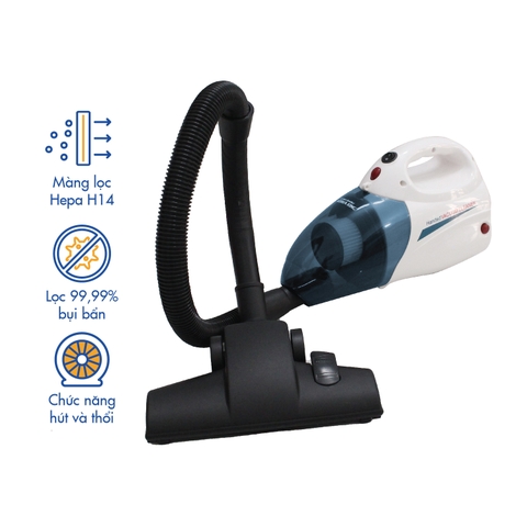 PDG-666 Máy hút bụi cầm tay Korea King (220V/50Hz, 1000W)-Màu Nâu trắng