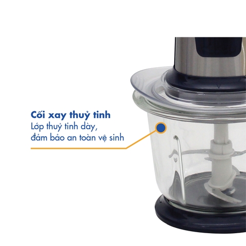 PMC-10B/R/G Máy xay thịt Korea King (điện áp 220v/50Hz, công suất 400W, dung tích 1.0L, màu đỏ)-Hàng chính hãng