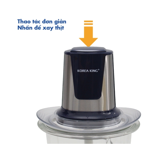 PMC-15B/R/G Máy xay thịt Korea King (điện áp 220v/50Hz, công suất 400W, dung tích 1.5L, màu xanh)-Hàng chính hãng