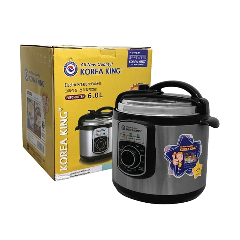 Nồi áp suất Korea King PEPC - 60STSN (220V/50HZ, công suất 1,000W, dung tích 6,0L)