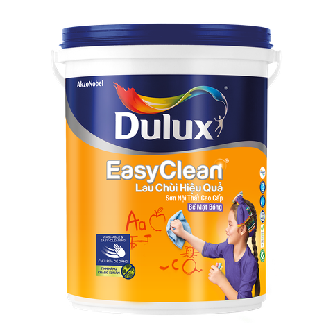 DULUX EASYCLEAN Lau chùi hiệu quả Bề mặt bóng - A991B TRẮNG