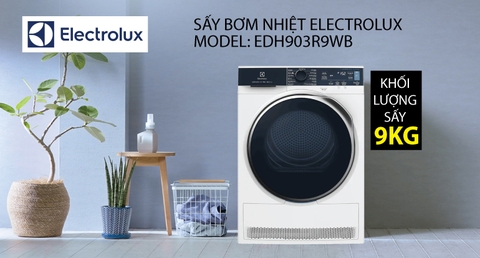 Máy sấy Bơm nhiệt Heatpump Electrolux 9kg EDH903R9WB (EU)