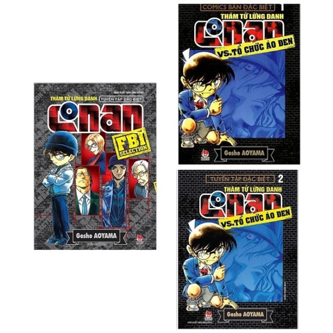 Truyện tranh - Combo 3 Cuốn Truyện Thám Tử Lừng Danh Conan Vs. Tổ Chức Áo Đen: Tập 1 + Tập 2 + Tuyển Tập Đặc Biệt