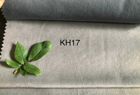 KITA-SAMI-KH-17:-VẢI NHUNG CAO CẤP - MÀU XÁM XANH NHẠT