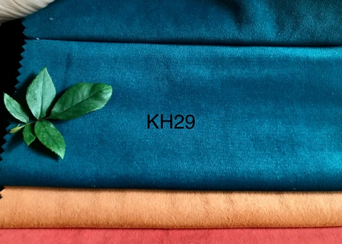 KITA-SAMI-KH-29:-VẢI NHUNG CAO CẤP - MÀU XANH CỔ VỊT