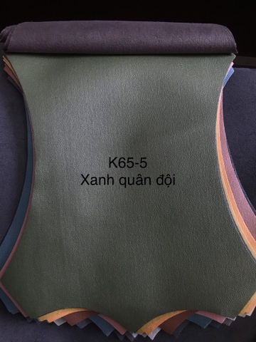 KITA-K65-5:-MÀU RỪNG SÂU VẢI GIẢ DA VÂN TRƠN