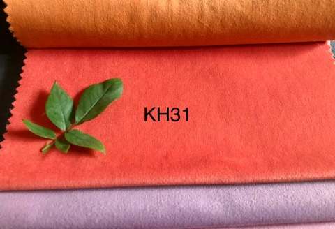 KITA-SAMI-KH-31:-VẢI NHUNG CAO CẤP - MÀU CAM SẬM