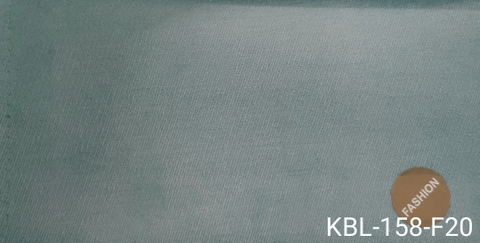 KITA-KBL-158-F20: VẢI BỐ NHUNG MỊN XANH NGỌC PASTEL