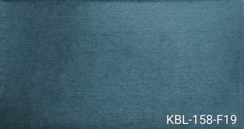 KITA-KBL-158-F19: VẢI BỐ NHUNG MỊN XANH DƯƠNG (NGỌC) ĐẬM