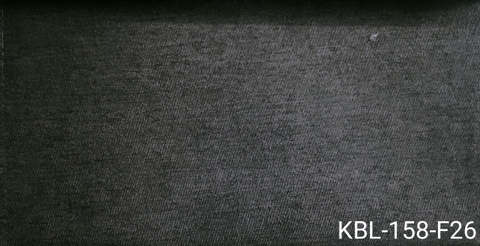 KITA-KBL-158-F26: VẢI BỐ NHUNG MỊN XÁM ĐEN