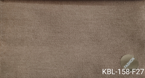 KITA-KBL-158-F27: VẢI BỐ NHUNG MỊN NÂU NHẠT