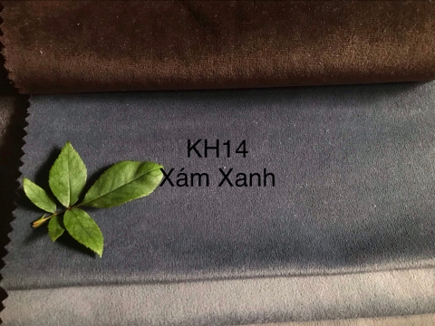 KITA-SAMI-KH-14:-VẢI NHUNG CAO CẤP - MÀU XANH CROM