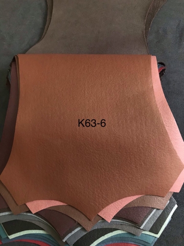 KITA-K63-6:-MÀU CAFÉ SỮA VẢI GIẢ DA VÂN XƯỚC