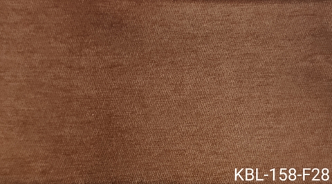 KITA-KBL-158-F28: VẢI BỐ NHUNG MỊN NÂU NGÓI (NÂU ĐÀ)