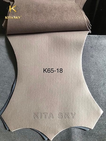 KITA-K65-18:-MÀU ĐẤT ĐÁ VẢI GIẢ DA VÂN TRƠN